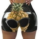 thumbnail image 2 of Fotbe Pineapple With Black Glasses Shorts Sin Costuras – Shorts Deportivos de Cintura Alta para Mujer, Elásticos para Gimnasio, Yoga, Running o Ciclismo-Small, 2 of 8