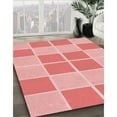 thumbnail image 3 of Ahgly Company Machine Washable Indoor Rectangle Transitional Pastel Pink Area Rugs, 6' x 9', 3 of 7