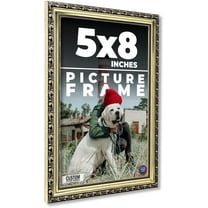 5x8 In Frame Silver Solid Wood Picture Frame Width 1.125 Inches | Interior Frame Depth 0.375 Inches