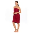 thumbnail image 5 of Women's Wrap with Adjustable Closure 100% Terry Spa Body Wrap Shower Bath Towels Wine XXL/XXXL, 5 of 6