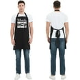 thumbnail image 5 of sidao Funny Grill Aprons for Men - Whatever Happens We’re Eating It - Men‘s Funny Kitchen Chef Cooking Grilling BBQ Aprons with 2 Pockets - Father’s Day Birthday Christmas Gifts for Dad, Husband, 5 of 6