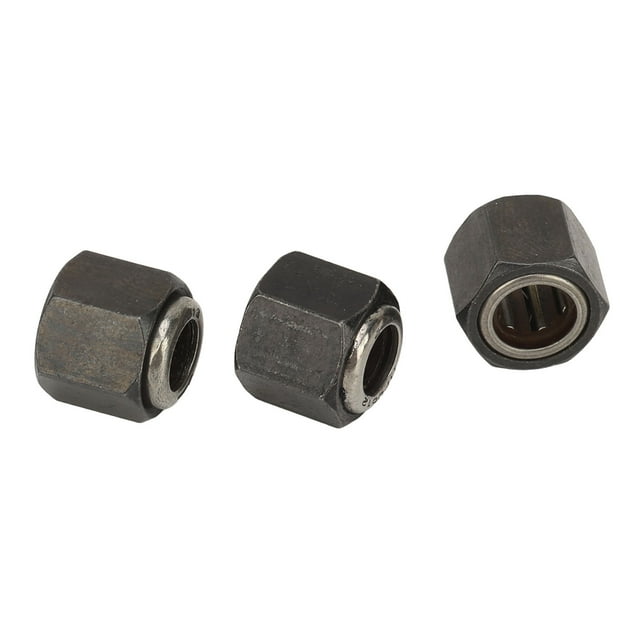 RC Écrou Hexagonal 12mm Accessoires de Roulement Unidirectionnel, 3 Pcs Installation Facile Écrou Hexagonal 12mm Roulement Unidirectionnel Fer Compact pour Moteurs VX 16 18 SH 21