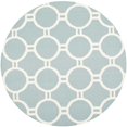 thumbnail image 1 of Safavieh Dhurries Light Blue Contemporary Rug - Round 6', 1 of 3