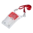 thumbnail image 4 of HILABEE Plastic Professional Barber Cutting Shear Scissors Bag Holder Pouch Clear Red, 4 of 9