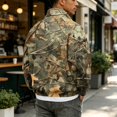 thumbnail image 7 of Havenx Mens Flannel Quarter Zip Up Pullover Long Sleeve Collared Pullover Sweater Mock Neck Camouflage Print Sweat Shirt Casual Soft Outdoor Active 2026 Fall Winter Sweater Tops,Yellow XL, 7 of 7