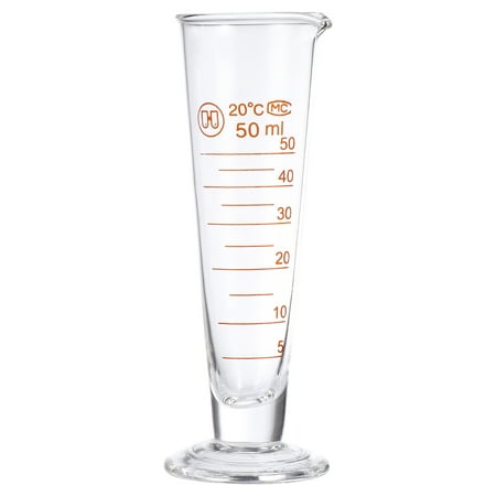 

1 Pc 50ml Measuring Cup Glass Round Base Laboratory Chemistry Experience Device