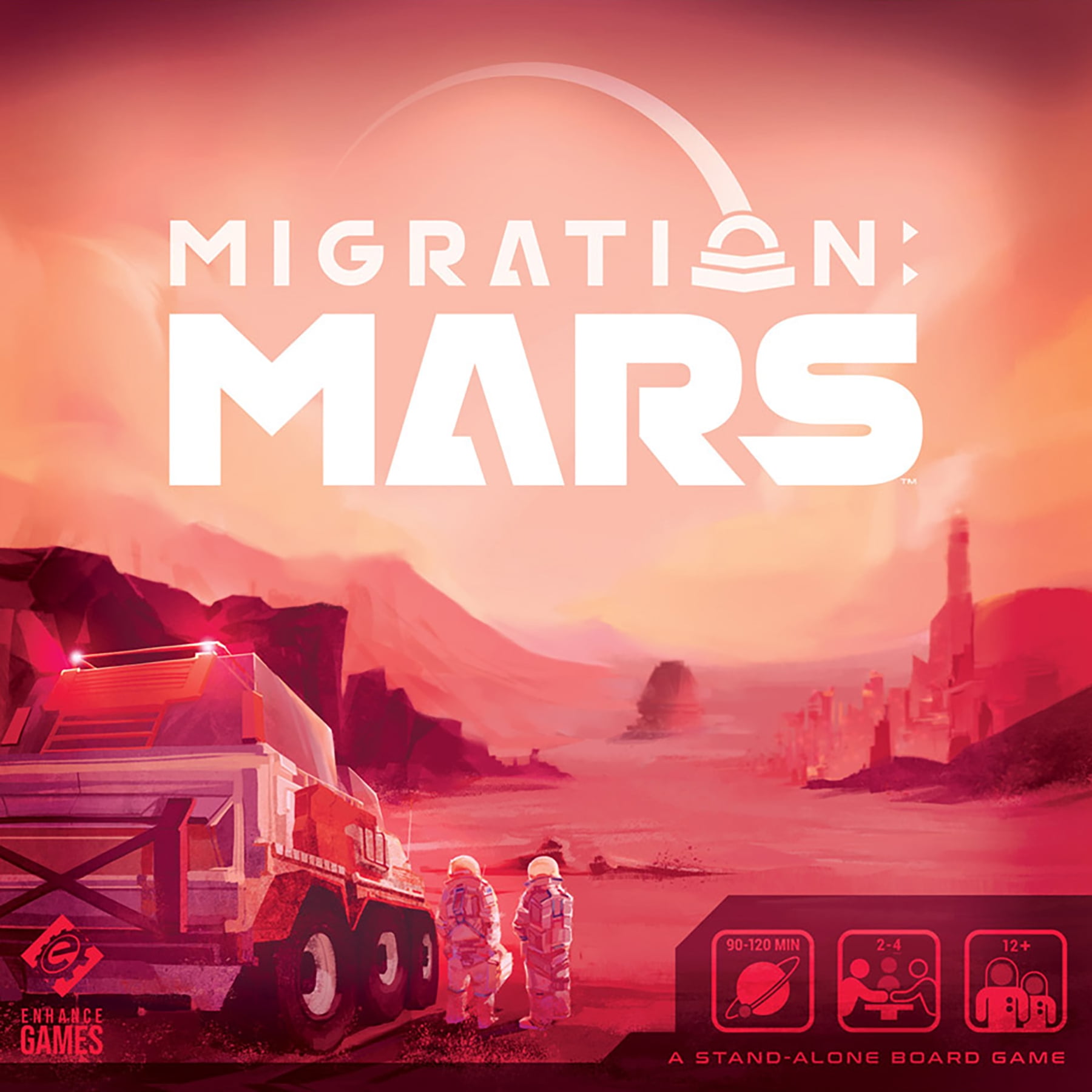 Enhance Games: Migration Mars - Strategy Board Game, 2-4 Players, Ages 12+, 90-120 Min Play Time