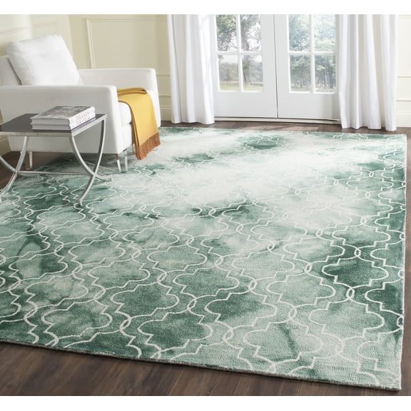 Safavieh Dip Dye Shelagh Geometric Area Rug, Green/Ivory, 8' x 10'