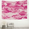 thumbnail image 3 of GZHJMY Tapestry Wall Hanging Trendy Pink Camouflage Tapestry Decorative Wall Blanket Bedding Tapestry for Bedroom Living Room Dorm 80x60 inch Gift Decor, 3 of 7