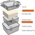 thumbnail image 5 of Press - Presser for Firm or Extra Firm - With Upgraded Water Collection Plate gray, 5 of 5