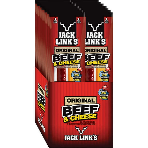 Jack Links All American Beef Stick Beef And Cheese 12 Oz 16 Ct