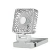 thumbnail image 3 of Ventilador de coche, ventilador portátil para vehículo automóvil, giratorio 360 degree, eléctrico y con energía solar, circulador de aire para autocaravana, Cabezal único blanco, 3 of 8