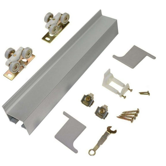 Johnson Hardware Jh2610f72h 2610F Series 72" Wall Mount Fascia Track - Mill Aluminum