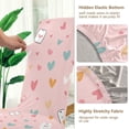 thumbnail image 5 of Yayeee 2 Pack Dining Chair Covers Stretch Parson Chairs Slipcovers Seat Protector, Love in The Air, 5 of 6