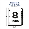 thumbnail image 6 of Customizable Print-On Dividers, 8-Tab, Letter | Bundle of 5 Packs, 6 of 7