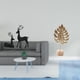 thumbnail image 2 of Estatua de reno, escultura de resina, figura artística con base de madera, artesanía abstracta, ideal para oficinas, salas de estar, dormitorios y fie, 2 of 8