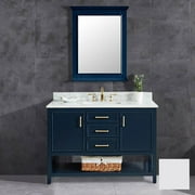 Philo 48 Inch Oak Vanity with Square Drop-In Sink - Navy Blue