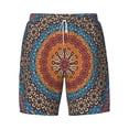 thumbnail image 4 of Lsque Mens Swim Trunks Mandala Pattern - Bathing Suit Compression Liner - Beach Swim Shorts Swimwear - (S-3XL) - Stretch Quick Dry -XX-Large, 4 of 9