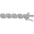 thumbnail image 4 of 1.00 Carat T.W. Diamond Silver-Tone Fashion Cluster Bracelet, 7.50", 4 of 4