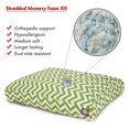 thumbnail image 3 of Majestic Pet | Chevron Shredded Memory Foam Rectangle Pet Bed For Dogs, Removable Cover, Sage, Small, 3 of 6