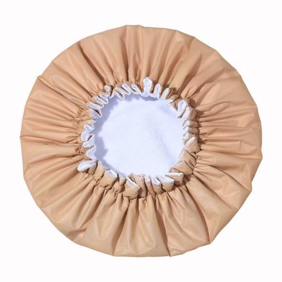 3 Packs Shower Cap Reusable Waterproof Shower Bonnet, Terry Lined Shower Caps for Women, Triple Layer Hair Cap for Shower, Elastic Band Bath Hair Hat Large Plastic Shower Cap for Braids Long Hair