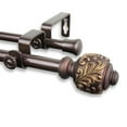 thumbnail image 3 of Home Window Decorative Tilly Double Curtain Rod 48-84 inch - Black, 3 of 3