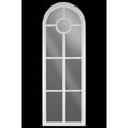 thumbnail image 2 of Benzara Cool and Contemporary Wall Mirror with Arched Top Window-White Accents, 2 of 2