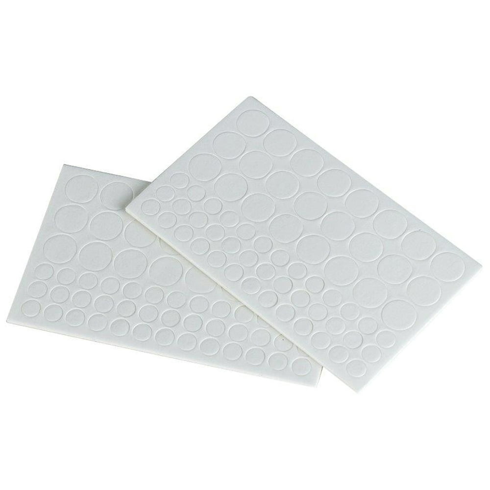 3D Dots Foam Dot AdhesiveWhite Circles .0625" Thick 126/Pkg Walmart