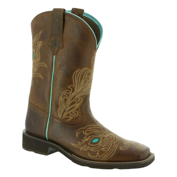 10033983 Ariat Bright Eyes II Womens Boot Weathered Brown Size 8.5