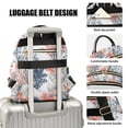 thumbnail image 3 of FORMRS Mini Backpack Purse for Women Travel Daypack Casual Shoulder Bag, White Sea Plants, 3 of 7