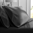 thumbnail image 4 of Hotel Style 600 Thread Count 100% Luxury Cotton Sheet Set, Full, Greystone, 4 of 5