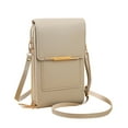 thumbnail image 4 of Leather Crossbody Phone Bag For Women With Touch Screen Access And Key Storage 1 Pack, 4 of 5