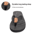 thumbnail image 4 of WOTTE Men's Flip Flop Classic Shockproof Sandals Non-Slip Thong Shoes Size 11, Black, 4 of 5