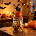 thumbnail image 6 of Halloween Candy Jar, Decorative Glass Storage Container with Resin Topper Lid for Fall Tabletop Centerpiece, Cork Sealed Treat Canister for Party Decor and Small Keepsake Organization, 6 of 8