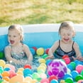 thumbnail image 2 of Evajoy Inflatable Pool, Full-Sized Inflatable Swimming Family Pool with Seats, 88"x85"X30" Above Ground Blow Up Pool with Backrest Bench for Backyard Kiddie Pool, Age 3+, 2 of 3