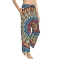 thumbnail image 2 of Daiia Round Mandala Women's Sleep Pant with Pockets and Drawstring,Pajama Pants-Small, 2 of 9