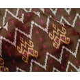 thumbnail image 4 of oneOone Silk Tabby Fabric Paisley & Chevron Ikat Print Fabric By The Yard 42 Inch Wide, 4 of 4