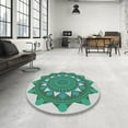 thumbnail image 3 of Ahgly Company Indoor Rectangle Patterned Mint Green Novelty Area Rugs, 4' x 6', 3 of 6