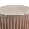 thumbnail image 4 of YOUR CHAIR COVERS - 120 Inch Round Crushed Velvet Tablecloth for Weddings, Quinceanera, Events or Baby Shower - Champagne, 4 of 5