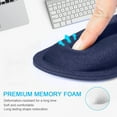 thumbnail image 3 of TECKNET Mouse Pad with Wrist Support, Ergonomic Gaming Mouse Pad Pain Relief, Portable Comfortable Mousepad for Computer, Laptop, Office, Home and Travel, Non-Slip Base, Waterproof Surface, Blue, 3 of 9