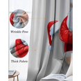 thumbnail image 6 of Christmas Blackout Curtains for Bedroom, Thermal Insulated Drapes, Funny Santa Claus on Toilets Xmas Abstract Black Out Curtains 63 Inch Long Room Darkening Kitchen Curtains 42"x63" 2 Panels, 6 of 8