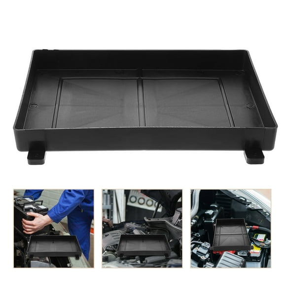 ROSENICE Car Storage Tray Holder Pc Material Splashproof Debrisproof 1Pcs 11.12X7.07X1.18In