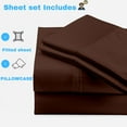 thumbnail image 3 of Universal V Berth 3 Piece 100% Egyptian Cotton 800TC The Best Boat V Berth Bedding Fits mattresses up to 15” Depth Durable & Easy Washable - Great Gift for Boaters ( Chocolate ), 3 of 4