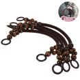 thumbnail image 2 of 4 pcs Wooden Handles with Wood Bead, Purse Handles Handbag Handle for Bag Making, Purse Making, Handle Replacement, 2 of 5