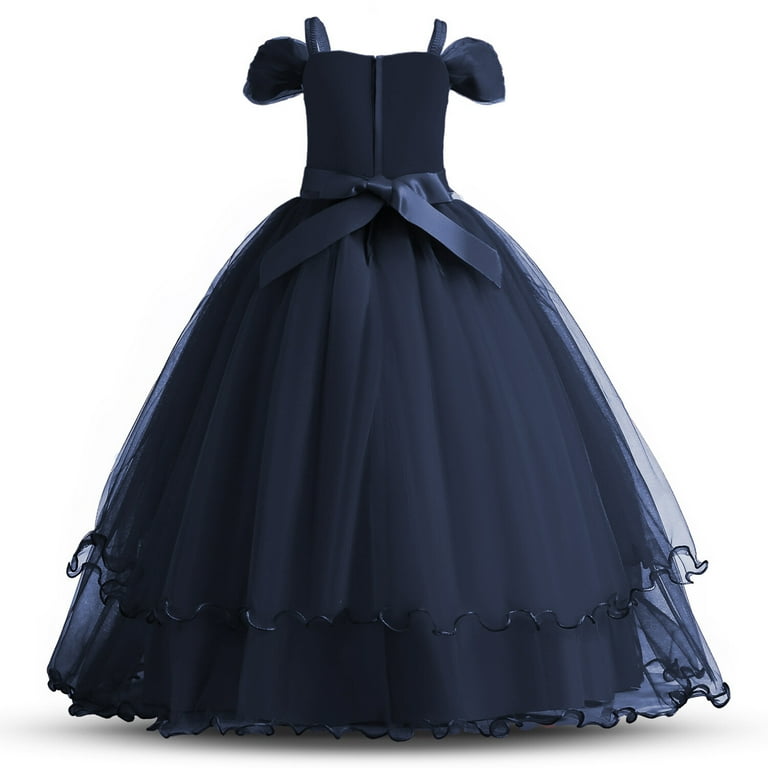 HAWEE Flower Girls Dresses Big Girls Off Shoulder Embroidered Puffy Dress Piano Costume Wedding Bridesmaid Princess Long Full Dress, Sizes 5-13Y - Walmart.com HAWEE Flower Girls Dresses Big Girls Off Shoulder Embroidered Puffy Dress Piano Costume Wedding Bridesmaid Princess Long Full Dress, Sizes 5-13Y - Walmart.com