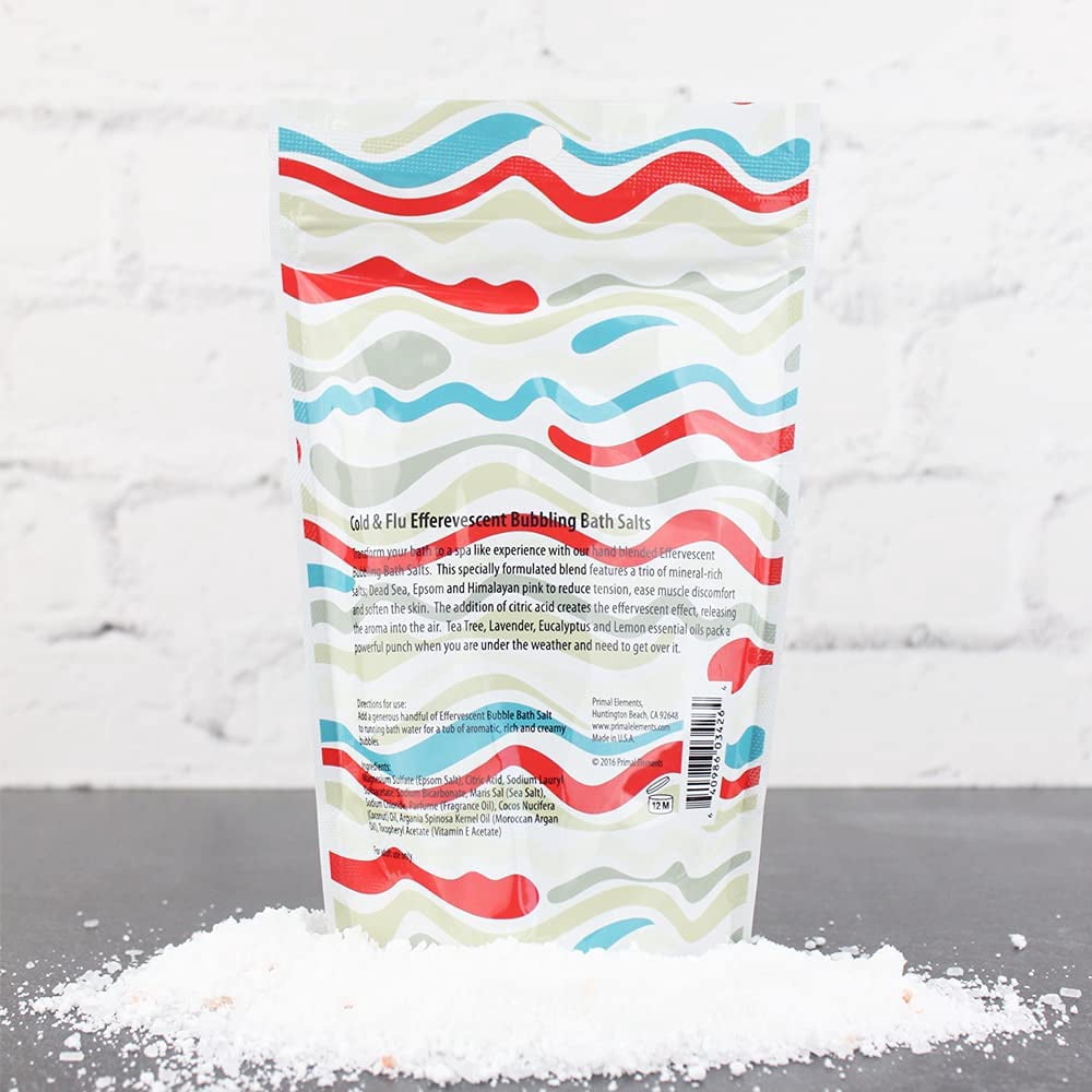 Cold & Flu 12 oz Bubbling Bath Salts