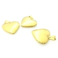 thumbnail image 3 of Colgante Zulema con Medallón de Imagen Chapado en Oro Dorado Corazón, 3 of 8