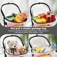 thumbnail image 5 of Qxltty Elephant Color Spraying Car Trash Can with Lid Vehicle Backseat Hanging Leak Proof Storage Bin, 5 of 7