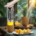 thumbnail image 5 of Pineapple Corer Slicer - Stainless Steel Pineapple Cutter & Peeler with Sharp Blade for Easy Fast Core Removal, Efficient Fruit Tool for Quick Kitchen Prep, 5 of 5