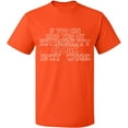 thumbnail image 2 of OXI T-Shirt - If You Can Read This, Basic Casual T-Shirt for Men's and Women Fleece T-Shirt Short Sleeve - Orange Small, 2 of 3